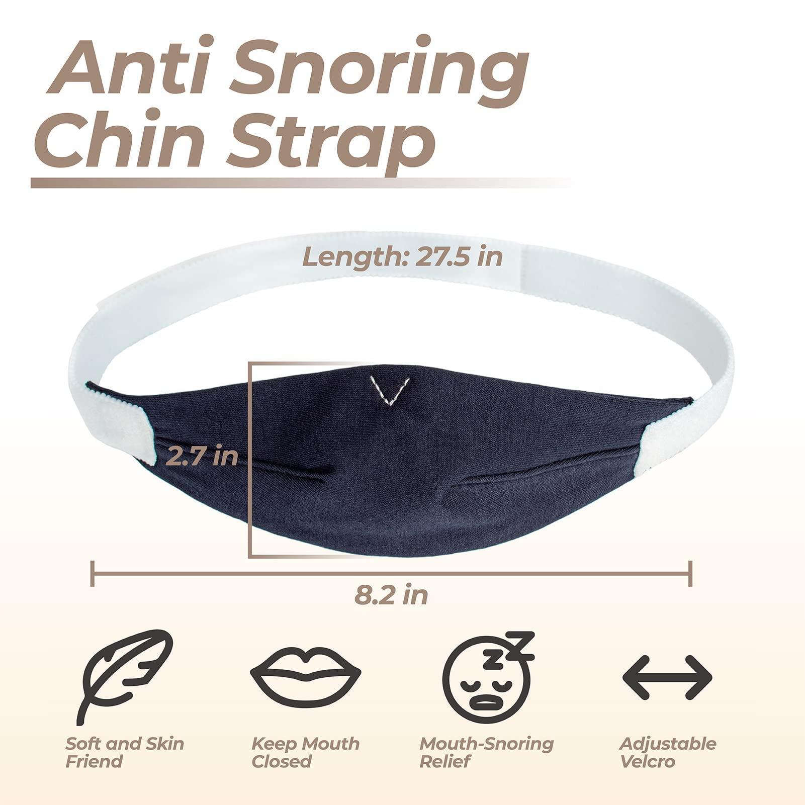PalpitateC PalpitateC Upgrades Chin Strap Effective Mouth-Snoring Relief, Anti Snoring Men Women Universal, Adjustable Snoring Solution Effectively Regulate Snoring and Regulate Sleep, Chin Strap Resmed - 1 Pack
