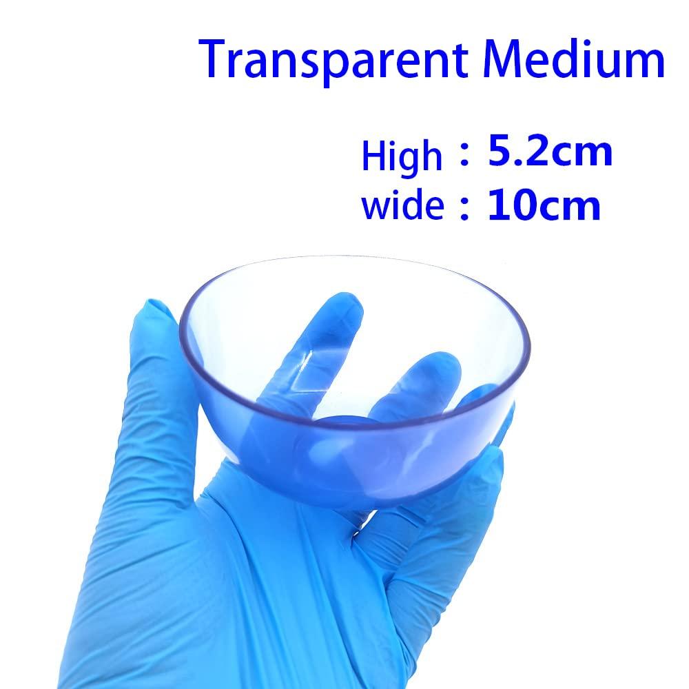 MrHugoo MrHugoo Lab Flexible Alginate Rubber Mixing Bowls Small/Medium/Large (Transparent Blue)
