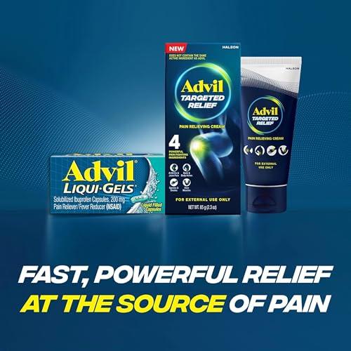 Advil Advil Targeted Relief Pain Relieving Cream, Up to 8 Hours of Powerful Relief of Minor Arthritis Pain, Joint Pain, Lower Back Pain and Muscle Pain - 2.3 oz