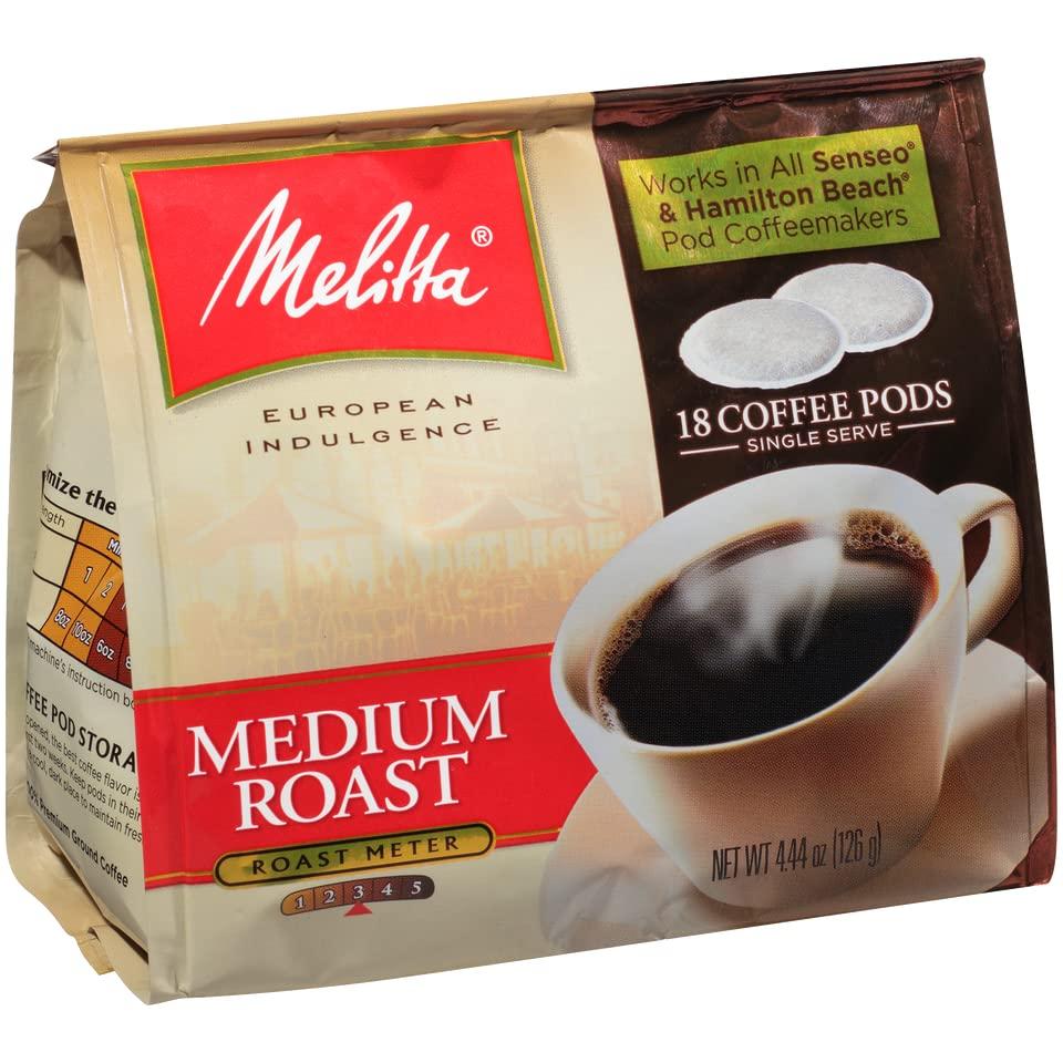 Melitta Melitta Medium Roast Soft Coffee Pods 18 Count Bag (Pack of 2)