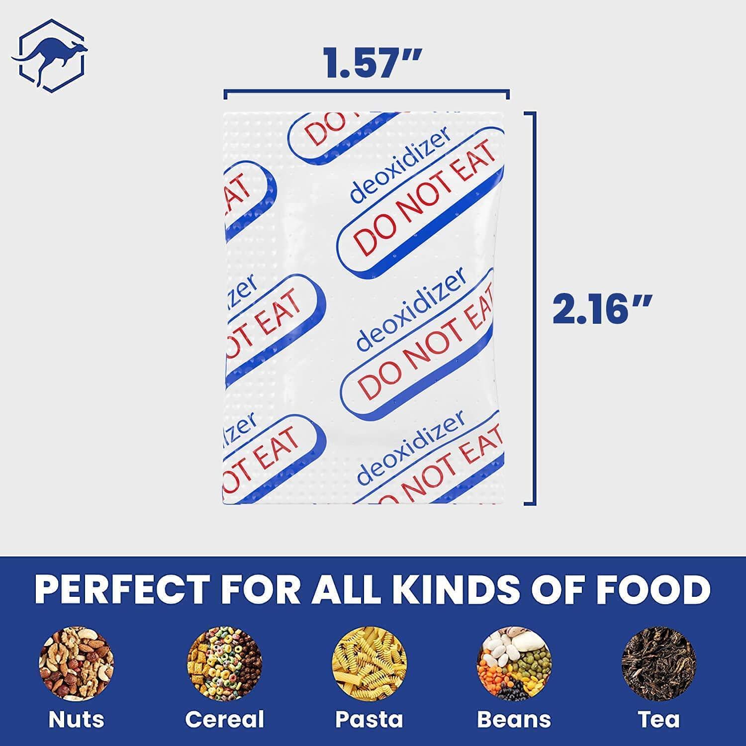 Wallaby Wallaby 500cc Oxygen Absorbers - 100 Count (10x Packs of 10) + 2500cc Oxygen Absorbers - 20 Count (Individually Sealed) - for Long Term Food Storage & Survival