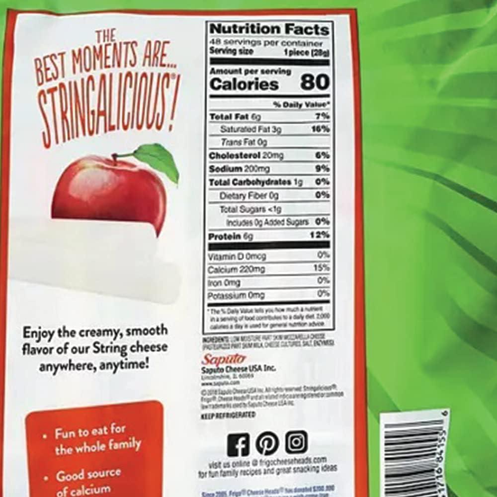 Generic Generic Cheese Heads Frigo String Cheese 1 OZ x 48