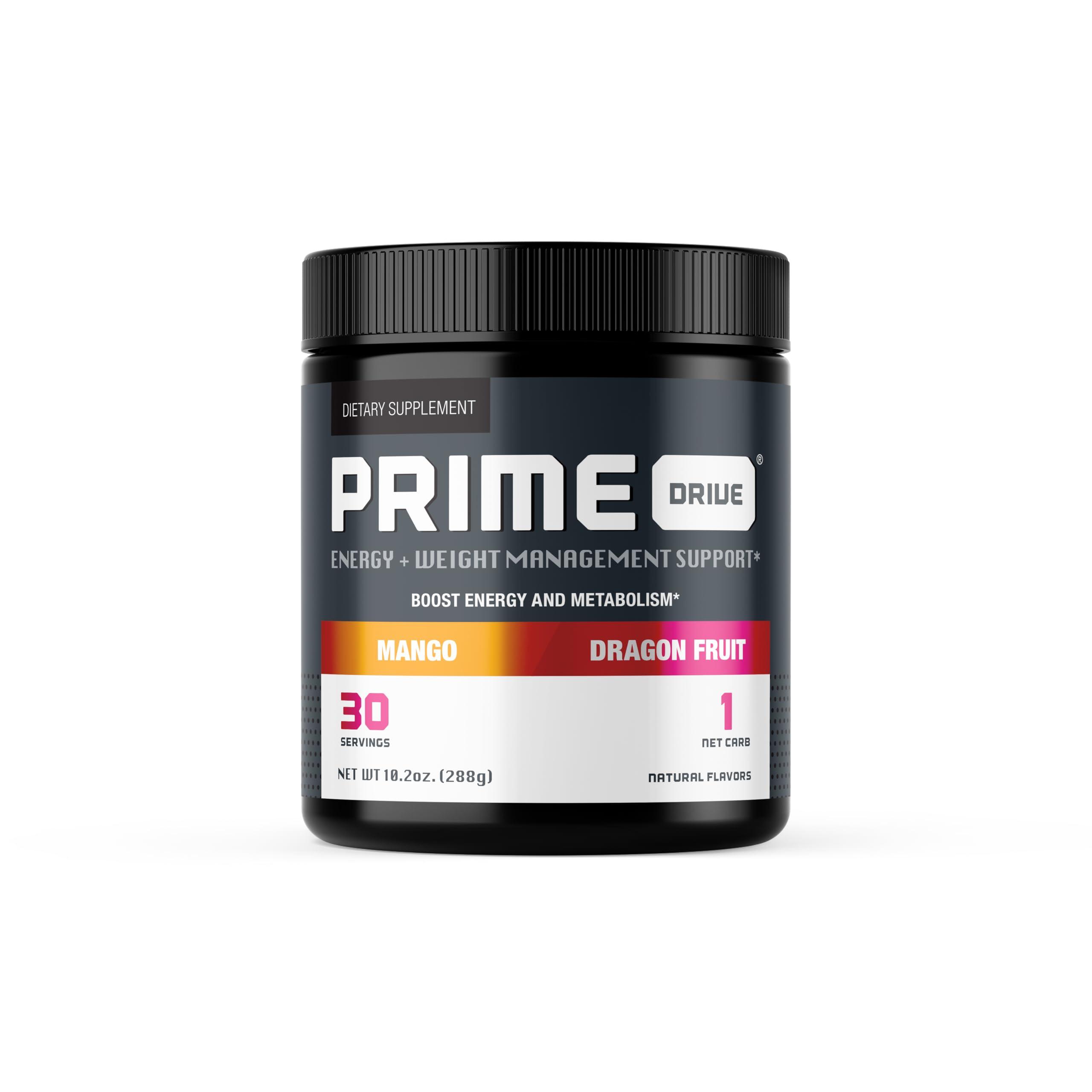 Prime Drive Prime Drive Energy Mango Dragonfruit Pre Workout Energy Drink Powder, Provides Extreme Energy, Focus and Intensity, Boosts Metabolism (30 Servings)…