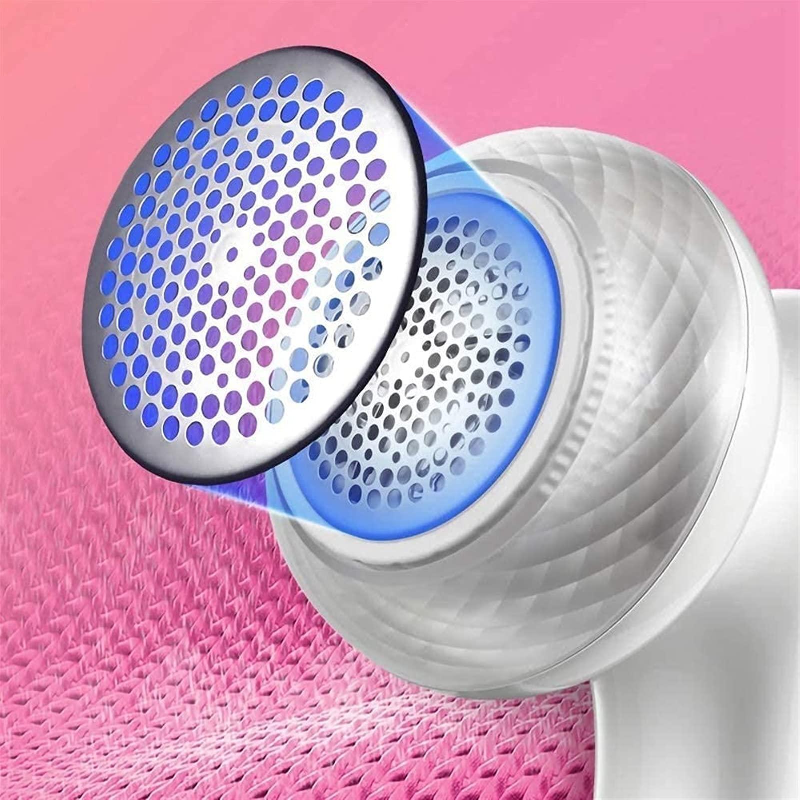 GIENEX GIENEX Lint Remover Shaver, Electric Portable Fabric Clothes Sweater Shaver Fuzz Remover Pill and Balls Defuzzer with 2 Replaceable Blades for Couch, Blanket, Curtain, Legging, Wool