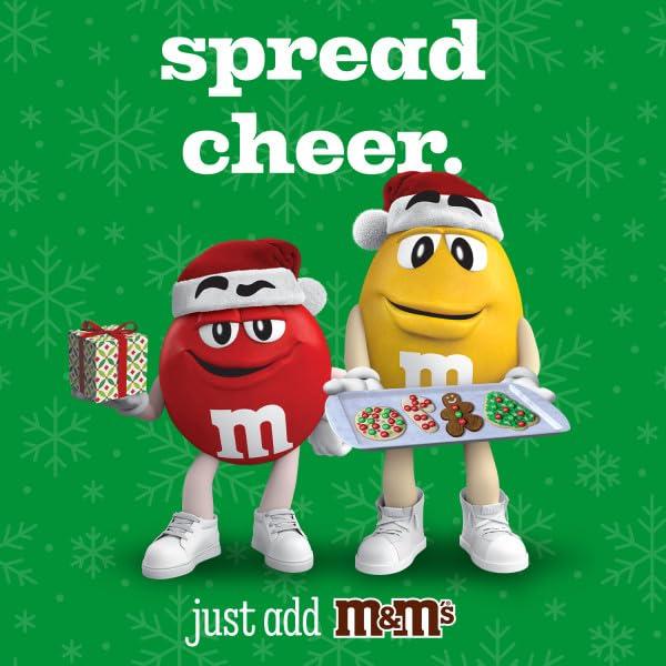 M&M\'s M&M\'S Milk Chocolate Red & Green Christmas Candy Bulk Assortment, 38 oz Resealable Bag