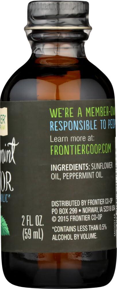 Frontier Frontier Herb Peppermint Flavor, 2 Ounce -- 6 per case6