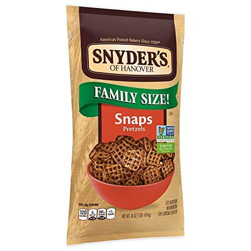 Snyder\'s of Hanover Snyder\'s of Hanover Pretzel Snaps, 16 Ounce Bag (Pack of 12)