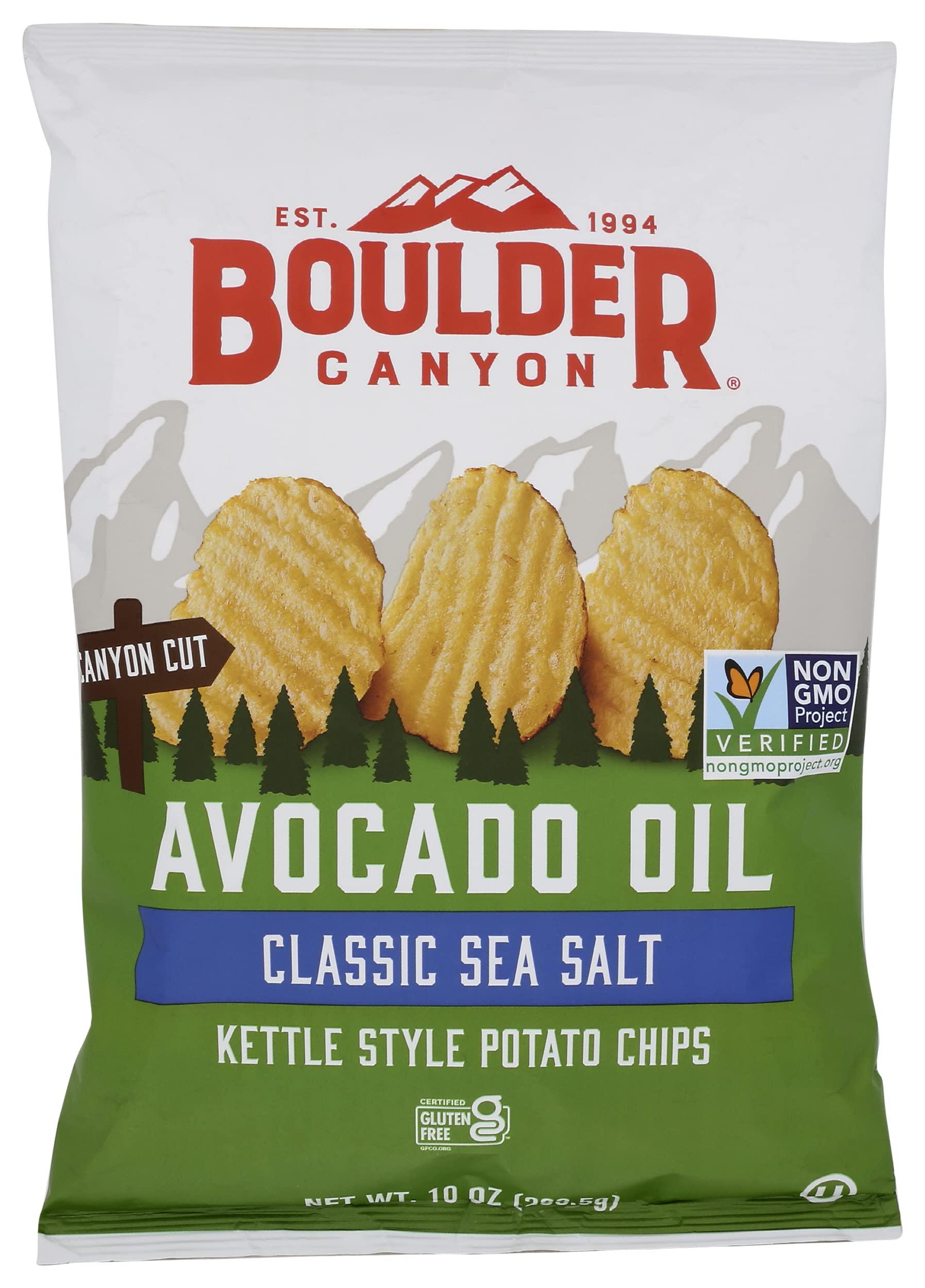 Boulder Canyon Boulder Canyon Avocado Oil Sea Salt Chip Kettle, 10 OZ (Pack of 12)