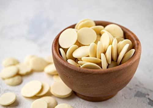 Food to Live Food to Live Organic Cacao Butter Wafers, 1 Pound - Non-GMO, Raw, Pure, Unfiltered, Unrefined, Keto, Vegan Superfood, Bulk, Made Using a Cold Pressing, Great for Cooking and Baking, Sirtfood