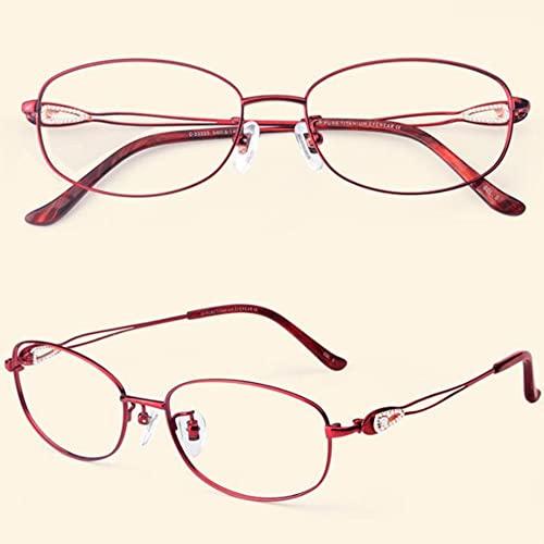 XUAN XUAN Transition Photochromic Reading Glasses Blue Light Blocking Glasses Multifocus Readers Women Sunglasses Spring Hinge (Color : Red, Size : 1.75)