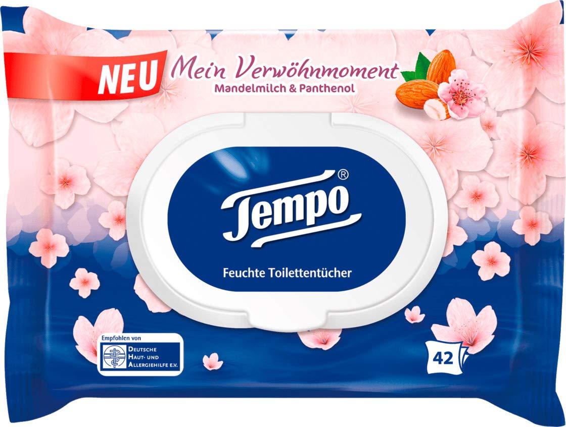 Tempo / Essity Germany GmbH Tempo Moist Toilet Paper Almond Milk & Panthenol, 8 x 42 towels