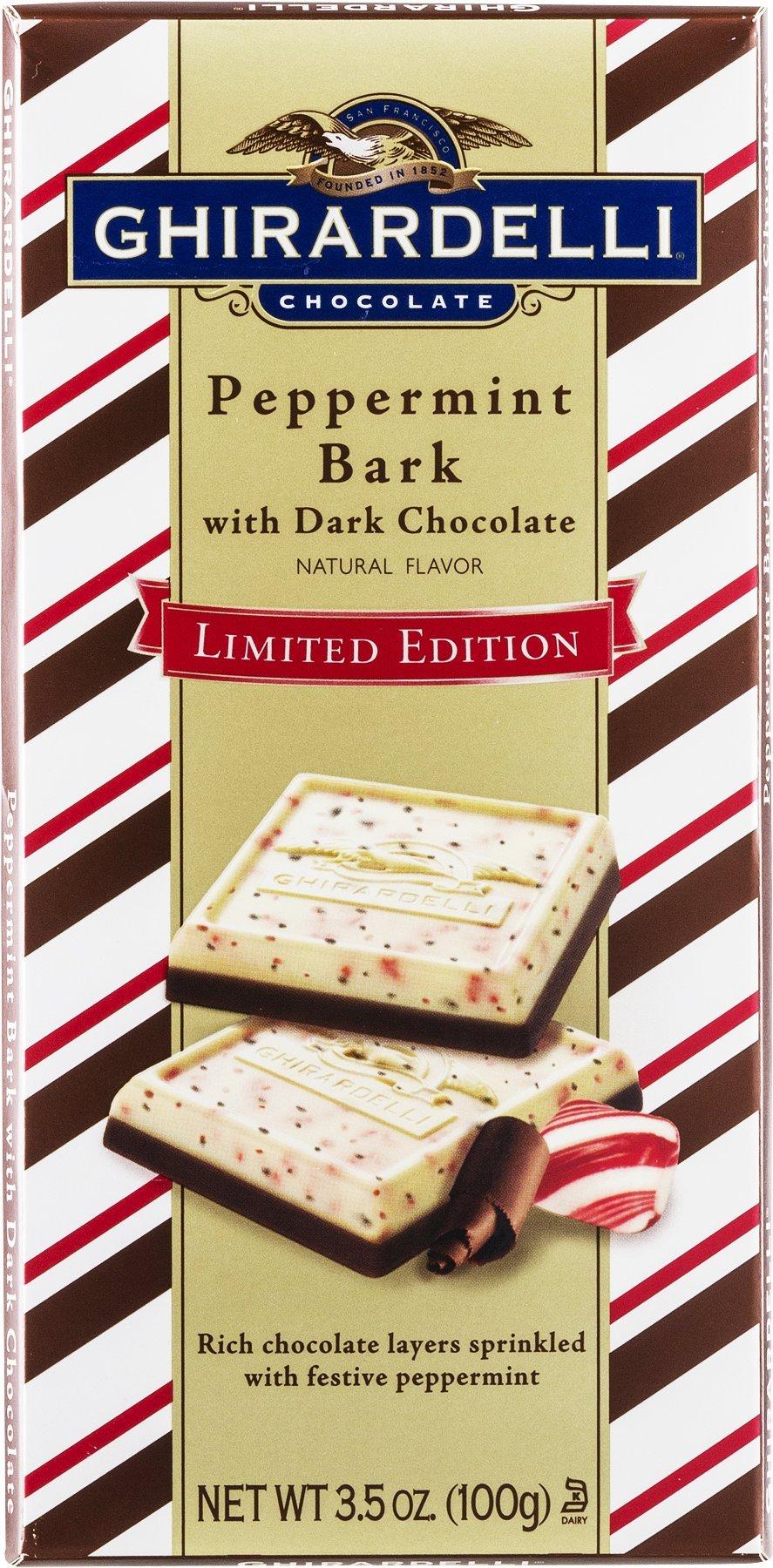 Ghirardelli Ghirardelli Dark Chocolate Peppermint Bark Bar 3.5 Ounce