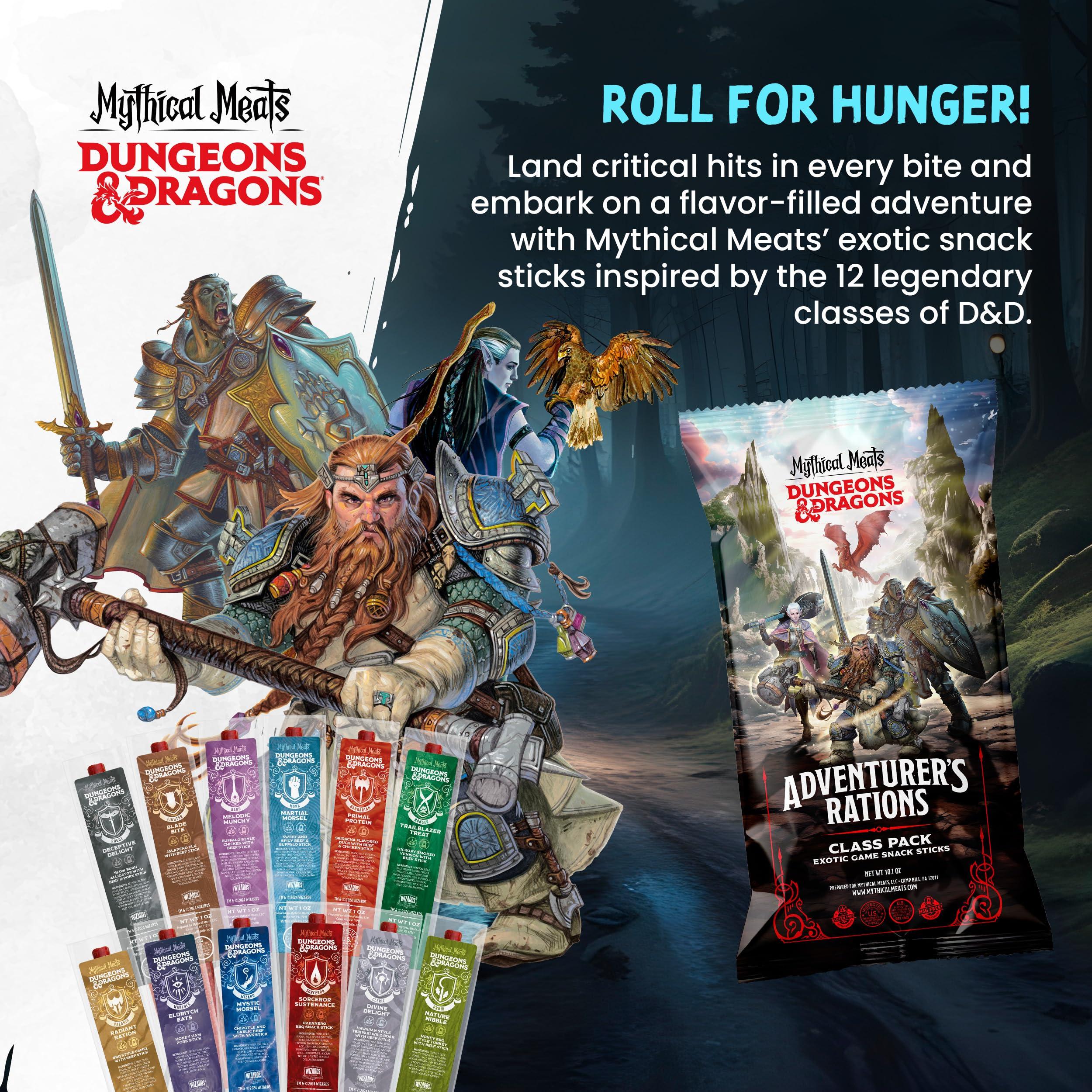 Mythical Meats Mythical Meats Dungeons & Dragons Jerky Stick Variety Pack - 12 Jerky Sticks - MSG Free