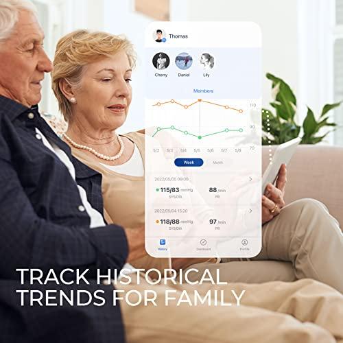 Checkme Checkme BP2A Blood Pressure Monitor for Home Use Upper Arm - Bluetooth BP Machine Cuff, Accurate Digital Readings in 30 Seconds, Unlimited Data Stored in App for iOS & Android, FSA/HSA Eligible