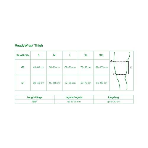 ReadyWrap ReadyWrap Black Thigh Large 25 cm Compression Wrap