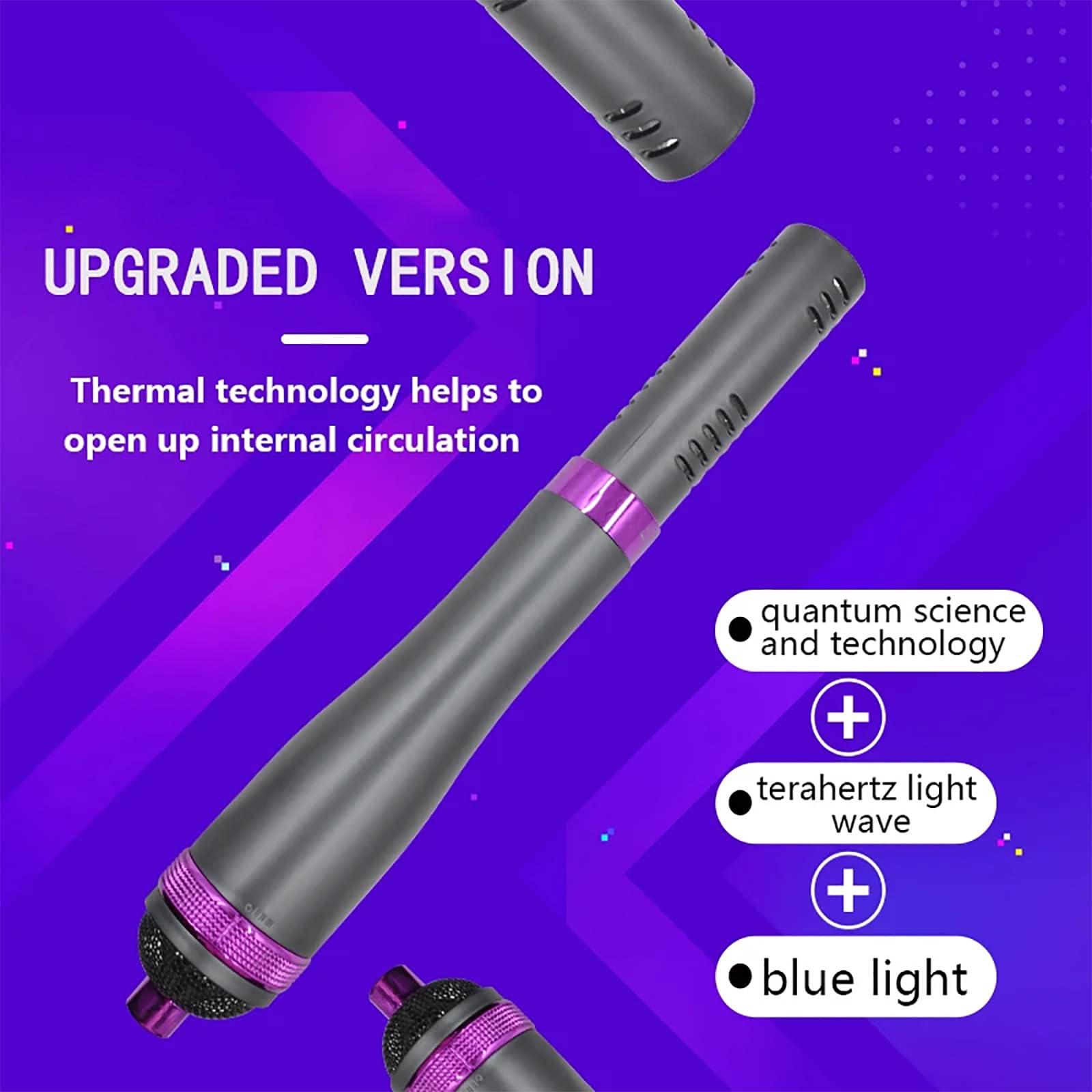 PODEC Terahertz Physiotherapy Device, Thz Blower Wand with Rotary Switch Design, 3 Levels of Wind Adjustment, Dredge The Meridians, Relieves Body Pain, for Home Spa Salon