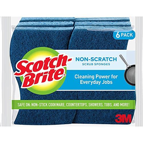 3M Scotch-Brite Scrub Sponge, Non-scratch, 9-Count