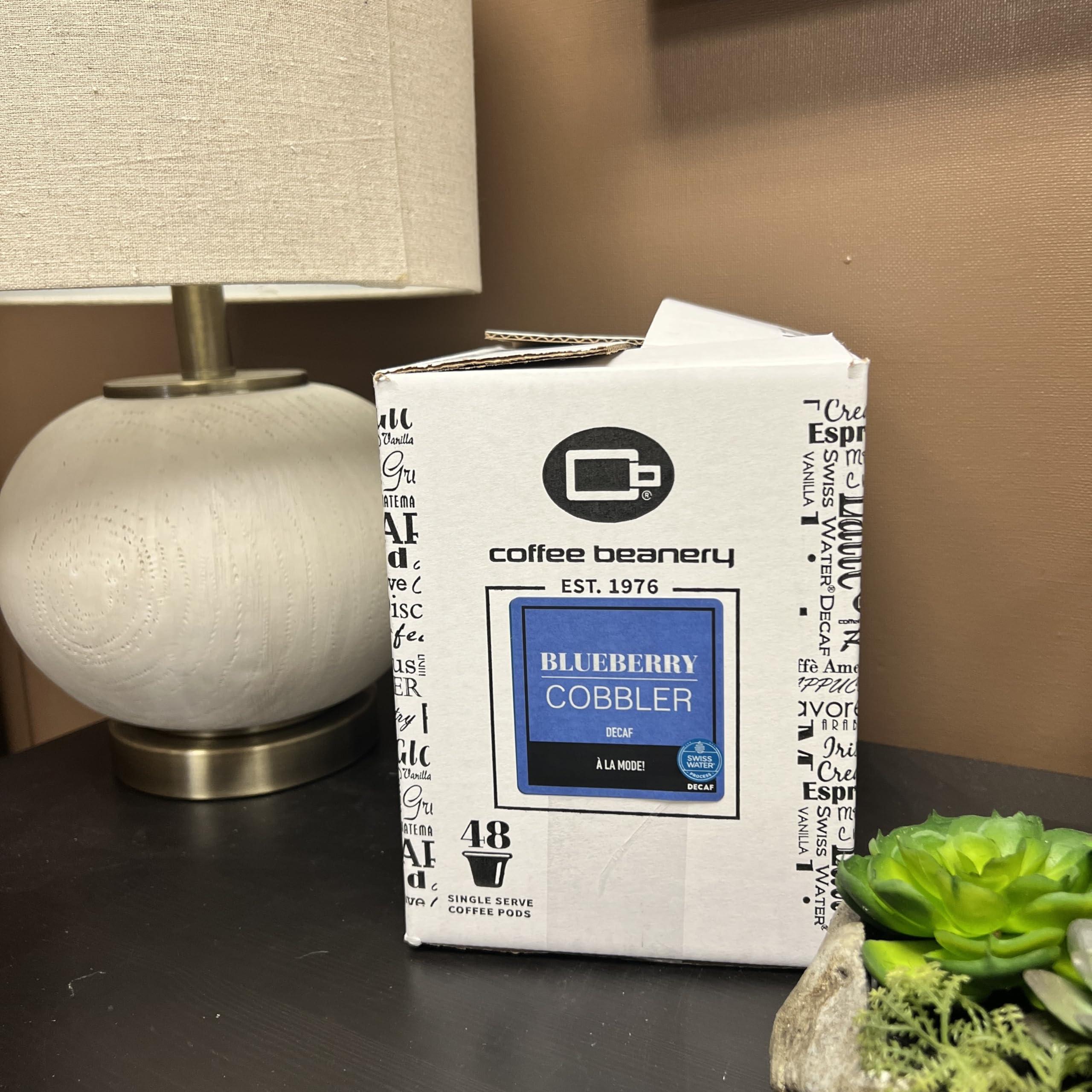 Coffee Beanery Blueberry Cobbler Decaf Coffee Pods by Coffee Beanery | 48ct Bulk Flavored Decaf Coffee Pods Medium Roast Coffee Pods| 100% Specialty Arabica Coffee| Gourmet Coffee Pods