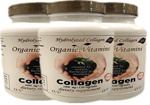 Hydrolyzed Collagen 120 Super Hydrolyzed Collagen Advanced Supplement Capsules for Skin Nails and Hair Super Collagen + C