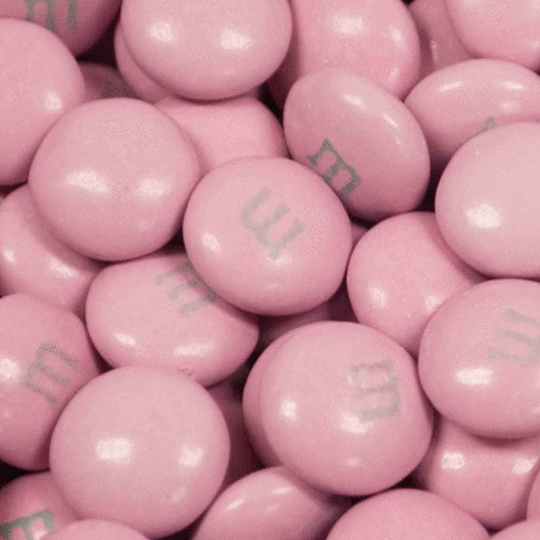 Just Candy 500pcs Pink Candy M&M's Milk Chocolate, Pink Candy for Candy Buffet (1lb, 500pcs) Baby Shower, Bridal Shower, Birthday Wedding Party Favors