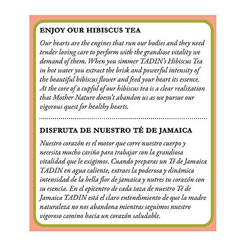 Tadin Herb and Tea Tadin Herb & Tea Co. Hibiscus Herbal Tea. Caffeine Free. 24 Tea Bags. 1.44 oz. Pack of 6