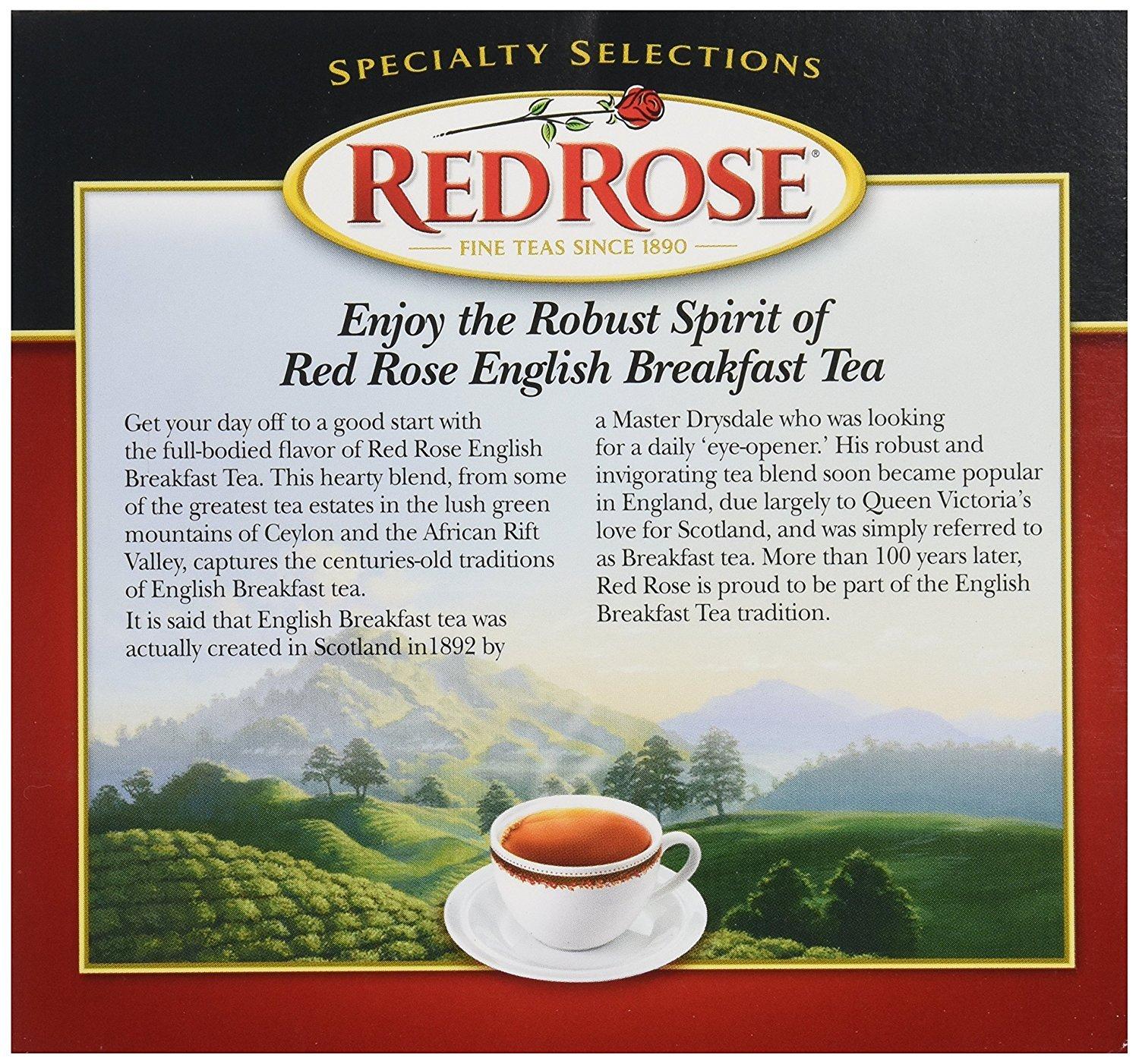 Red Rose Red Rose English Breakfast Tea, 40 ct