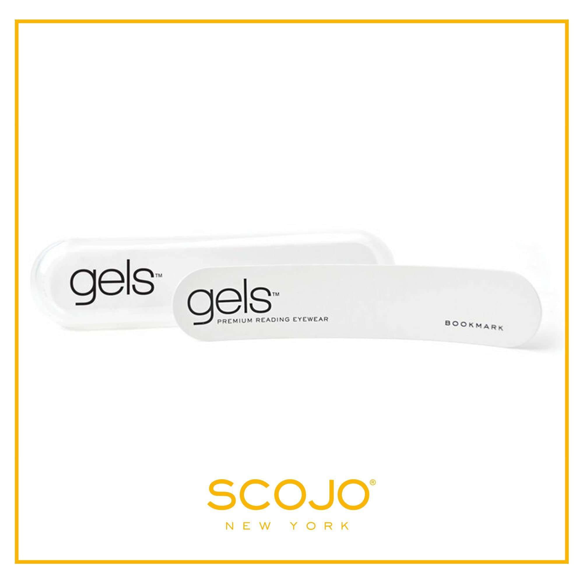 Scojo New York Scojo New York Gels Original Reading Glasses | 2x TORTOISE | Readers for Men & Women | Stylish, Scratch-Resistant Lenses