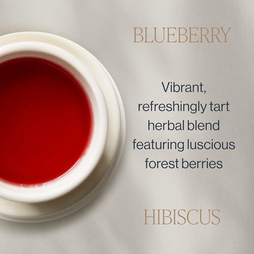 Rishi Tea Rishi Tea Blueberry Hibiscus & Elderberry Healer Herbal Tea - Organic Sachet Tea Bags, Caffeine Free Sleep Friendly Tea Bundle - 15 Count (Pack of 2)
