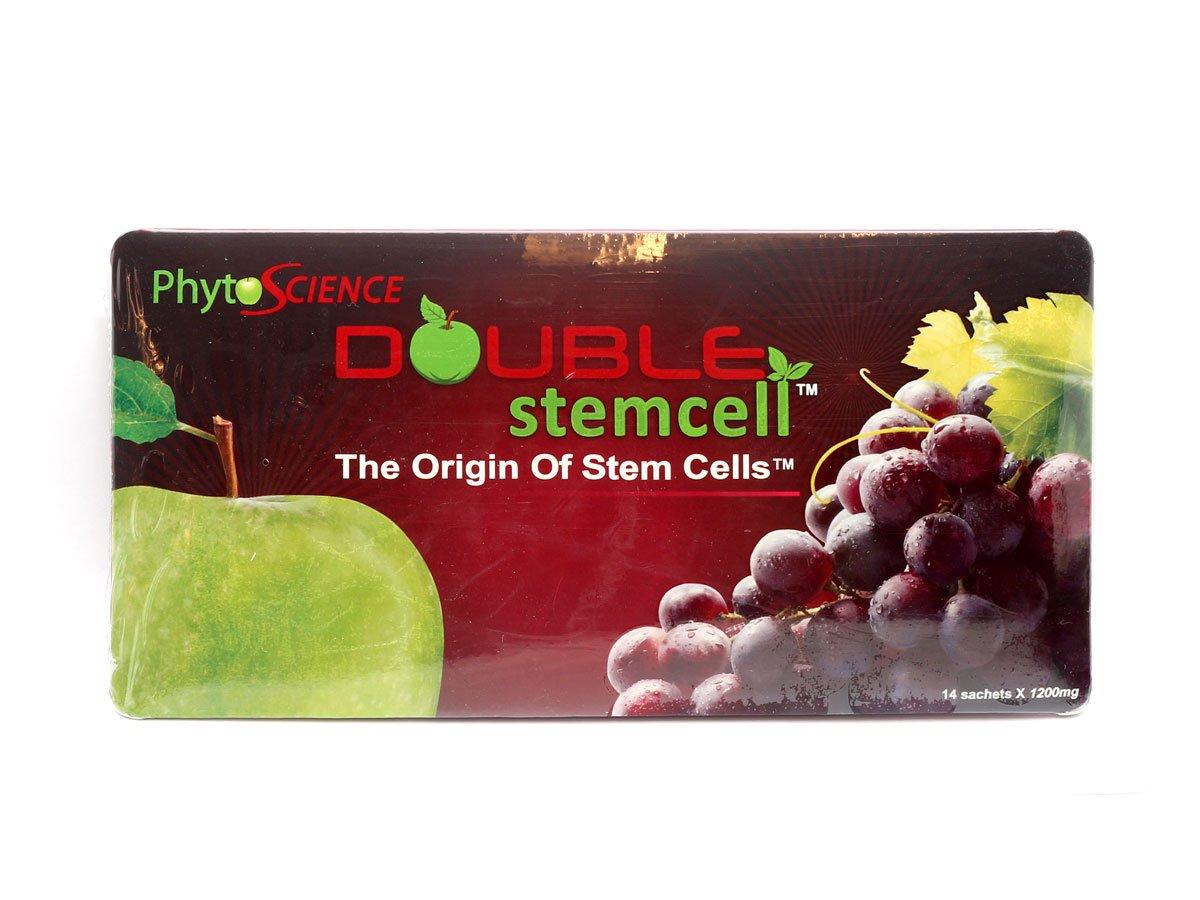 phytocelltec Phytoscience Double Stem Cell Anti Aging Supplement Acai Berry Extract Blueberry Reduce Wrinkles Pores Pimples Fine Lines Skin Texture (14 Sachets)