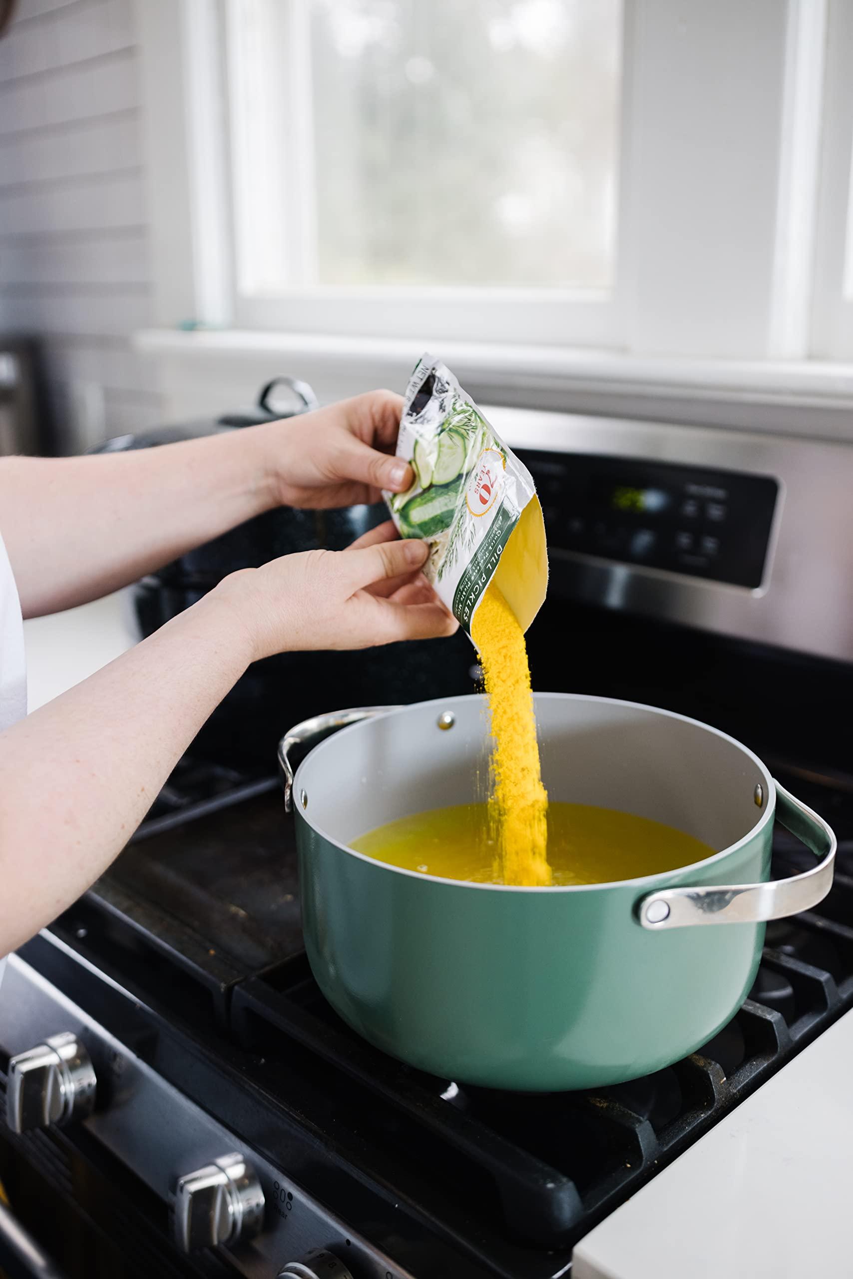 Mrs. Wages Mrs. Wages Quick Process Dill Pickle Mix, Quick and Easy, Simple-To-Use, Traditional Pickle Flavoring, Enhance Your Pickling Cucumbers, 6.5 oz Packet (Value Pack Of 6)