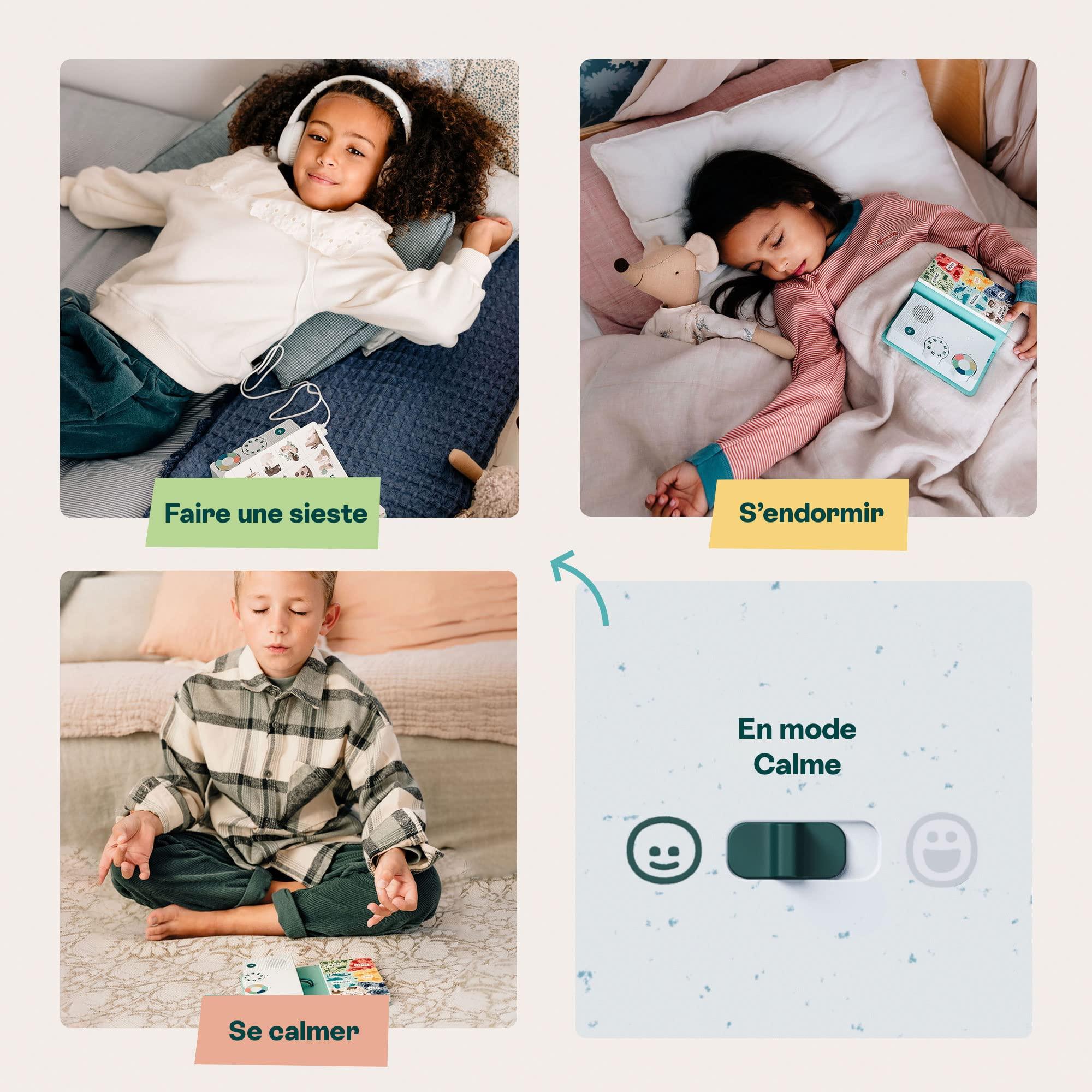 Hoom HoomKid Story Box Children\'s Audio Player - Stories, Meditation, Music, Workout for Kids - Relax & Sleep - Ages 3 to 10 - Screen Free & Disconnected, Emotional Management