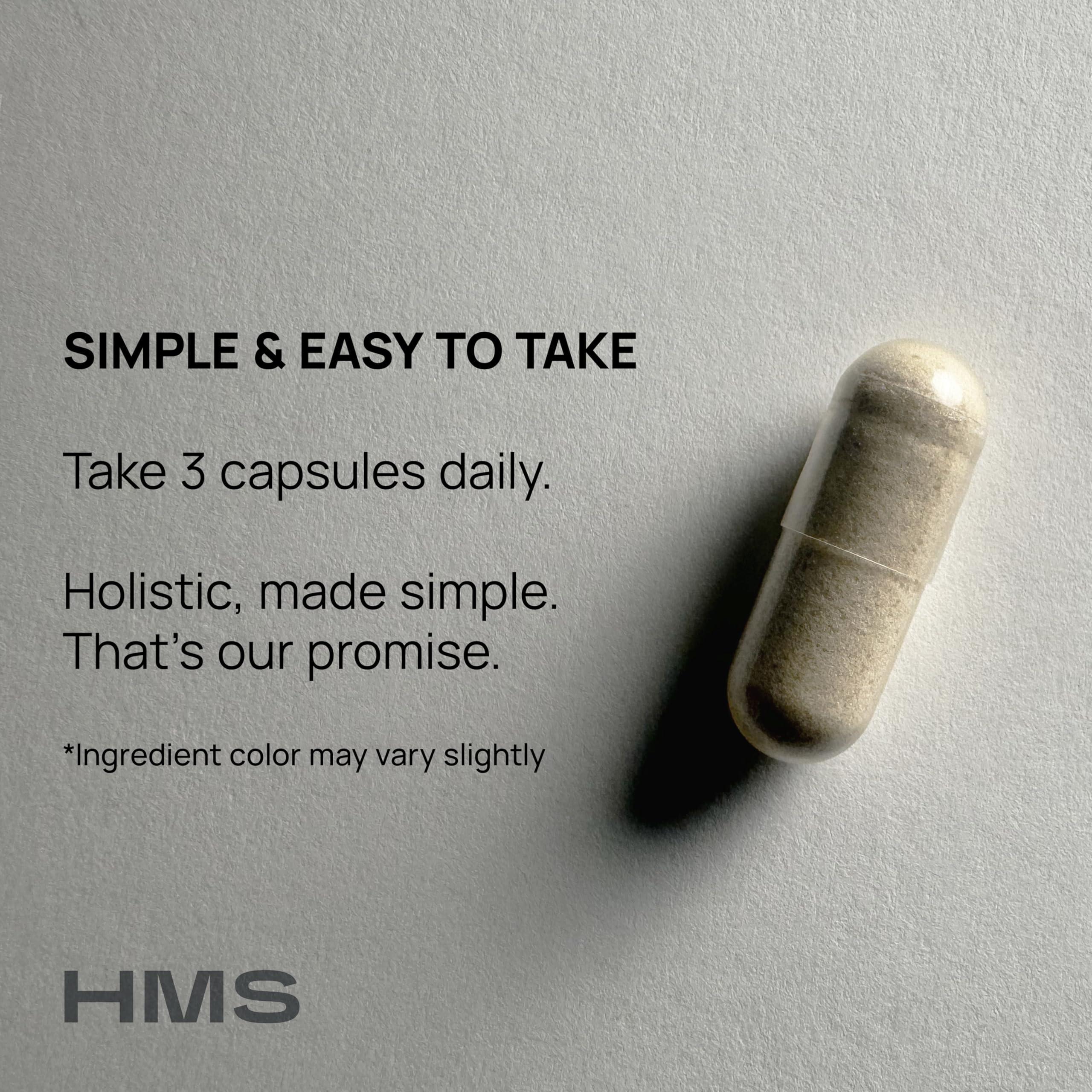 HMS Nutrition Korean Red Panax Ginseng 2000mg 120 Vegan Capsules Super Strength Extract - High Ginsenosides Supports Energy, Stamina, Performance and Mental Health