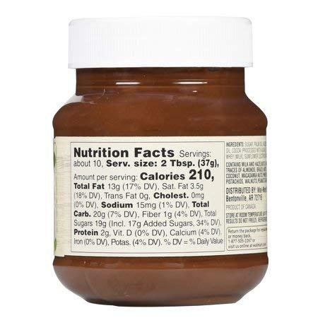Great Value Hazelnut Spread, 13 oz is a Creamy Blend of Hazelnut and Chocolate That Is Great With Fruit, Adding To Smoothies and Shakes Or Spreading On Toast,Pack of 6