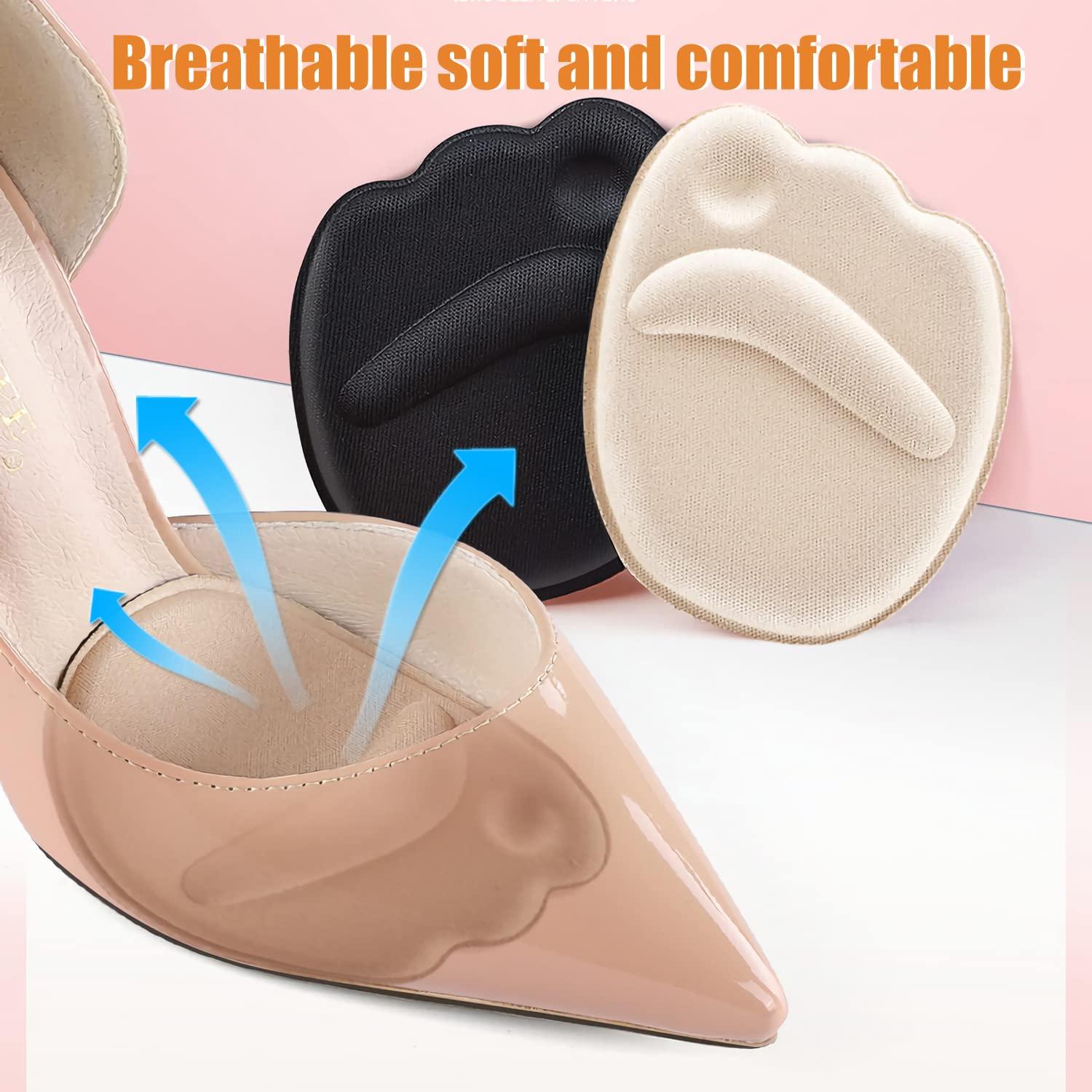 12 Pairs Heel Grips Heel Inserts for Women Shoe Filler for Too Big Shoes women Heel Pads Toe Inserts for Shoes Too Big Blisters Relieve Pain