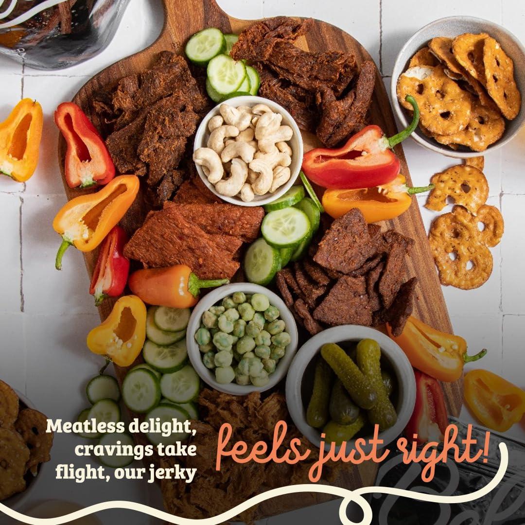 BE LEAF Beleaf Thai Hot & Sour Plant-Based Jerky: High-Protein Snack Healthy and Flavorful Vegan Jerky for On-the-Go Energy Tasty Meatless, Vegetarian Meat Alternative (1 Pack)