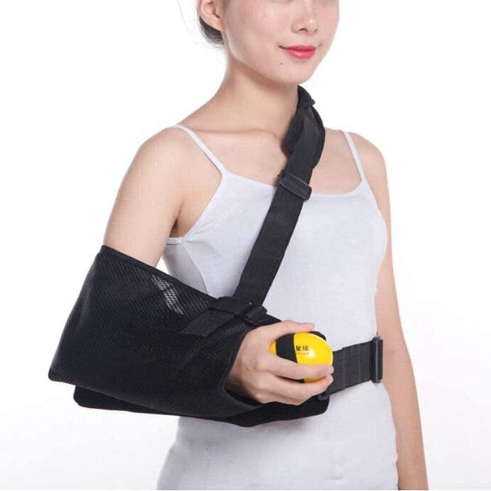 EIERFSKIOT EIERFSKIOT arm Sling Shoulder Sling arm Brace Shoulder immobilizer Adjustable Arm Sling Shoulder Immobilizer Sling with Pillow,Left or Right Elbow Support Ideal for Rotator Cuff Repairs(Size:Leftarm)