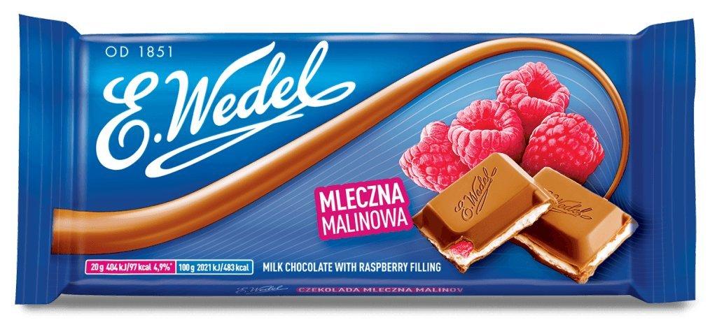 E.Wedel E.Wedel Milk Chocolate with Raspberry Filling, 3.5 Ounce (Pack of 5)