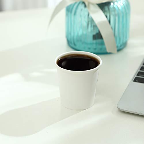 TashiBox TashiBox Thick Espresso Cups Travel to Go, 200 Count (Pack of 1), White