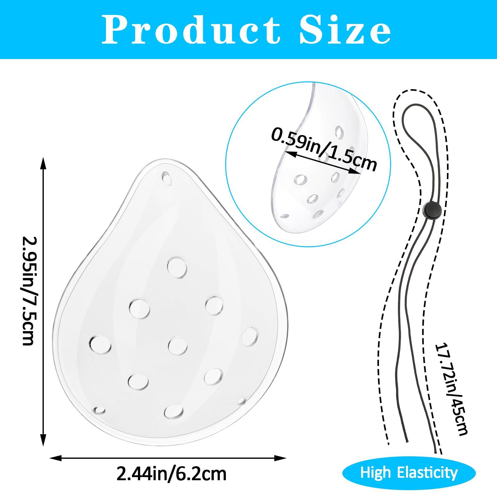 WY LIGHTING LEVEL 4 Pcs Plastic Eye Shield, Clear Eye Patch with Adjustable Strap Eye Surgery Covering Breathable After Surgery Eye Protections for Patient Men Women, Eye Care Supplies for Eye Post-Operative Recovery