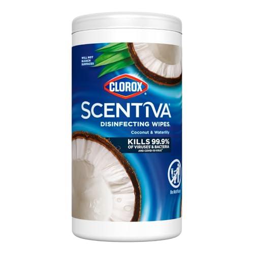 Clorox Clorox Scentiva Wipes, Bleach Free Cleaning Wipes, Household Essentials, Pacific Breeze & Coconut, 75 Count