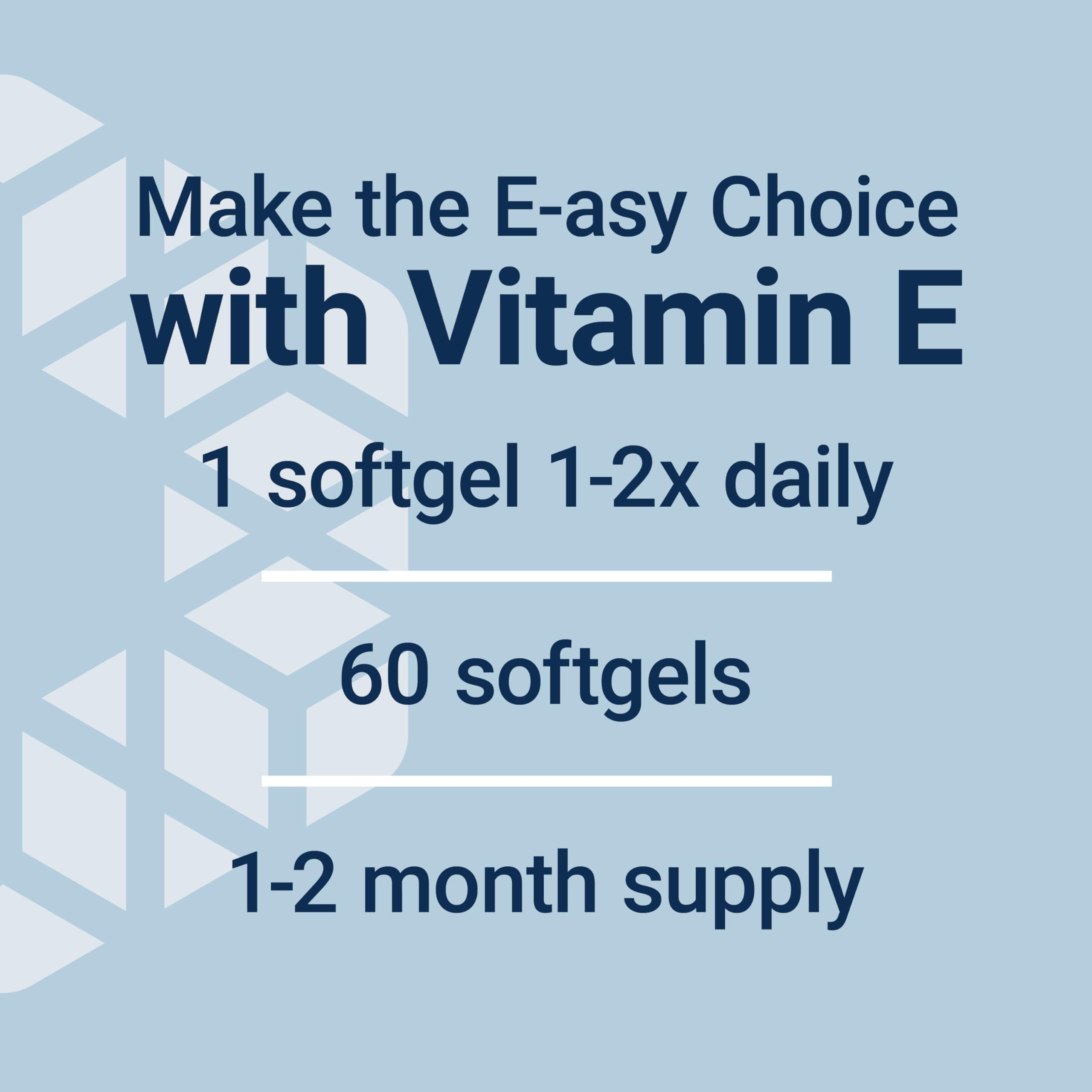 Life Extension Life Extension Gamma E Mixed Tocopherols & Tocotrienols Complete Vitamin E Spectrum, Antioxidant Protection Non-GMO, Gluten-Free 60 Softgels