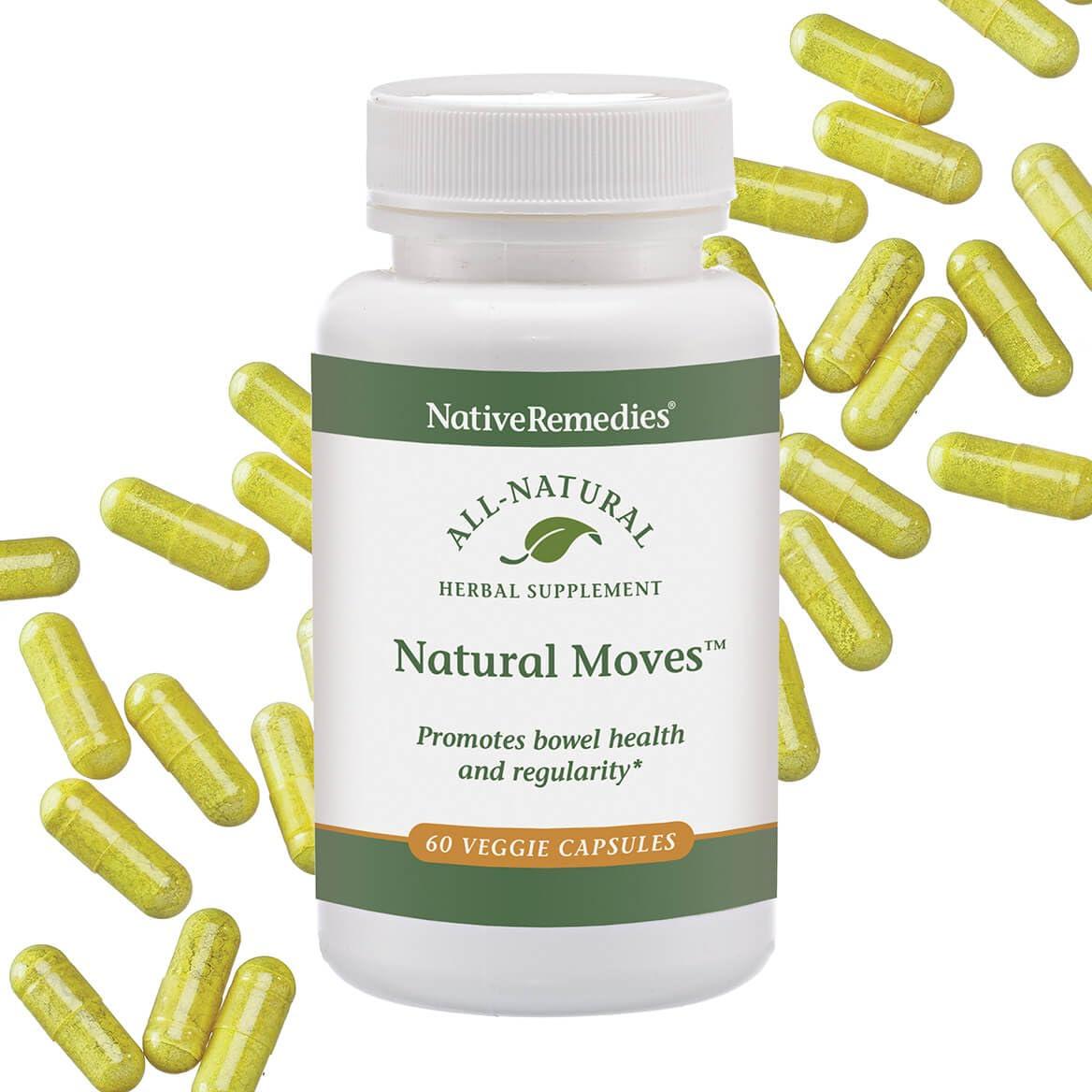Native Remedies Native Remedies Natural Moves - All Natural Herbal Supplement Promotes Bowel Health and Regularity as Related to Constipation - 60 Veggie Caps