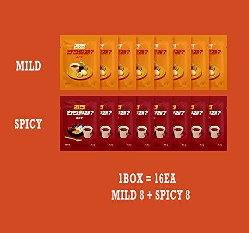 PALKIN PALKIN Korean Ramen tea bag, Ramen soup tea bag, Mild 8EA + Spicy 8EA