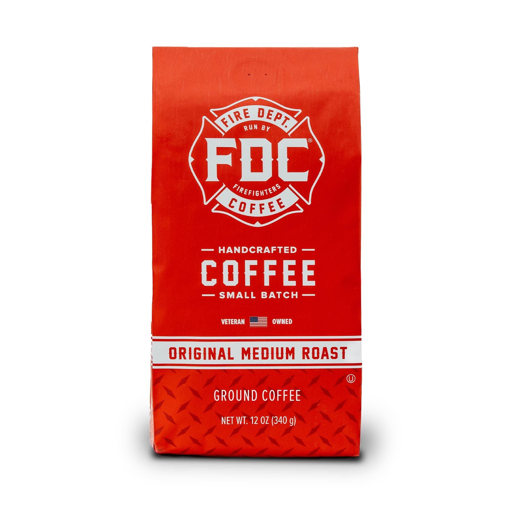 Fire Department Coffee Fire Department Coffee - Gives Back to Firefighters - Balanced & Smooth Original Medium Roast Ground Coffee - Roasted in the USA - Veteran Owned -12 oz