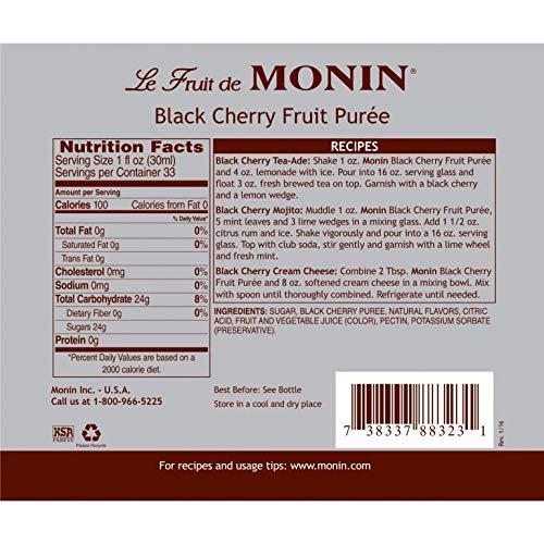 Monin Monin Black Cherry Puree, 33.8 fl oz