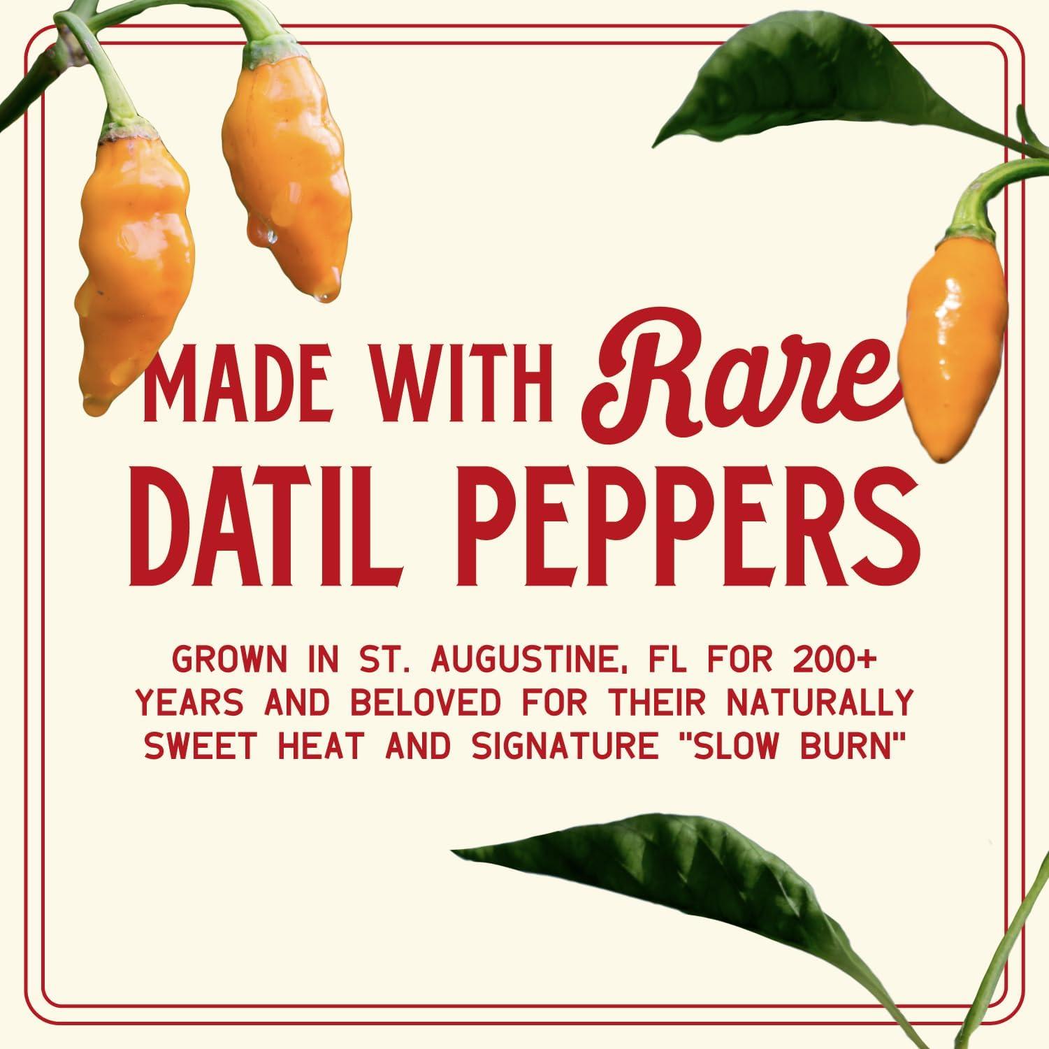 Zab\'s Zab\'s Hot Sauce 2-Pack Bundle | Made with Signature Slow Burn Datil Peppers | Original and St. Augustine Style 6oz. Bundle | Christmas & Holiday Stocking Stuffer, Gift for All Hot Sauce & Food Lovers