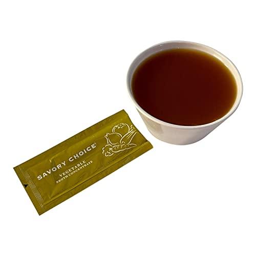 Savory Choice Savory Choice Reduced Sodium Vegetable Broth Concentrate, 50 Stick Packs (9.6g Each)