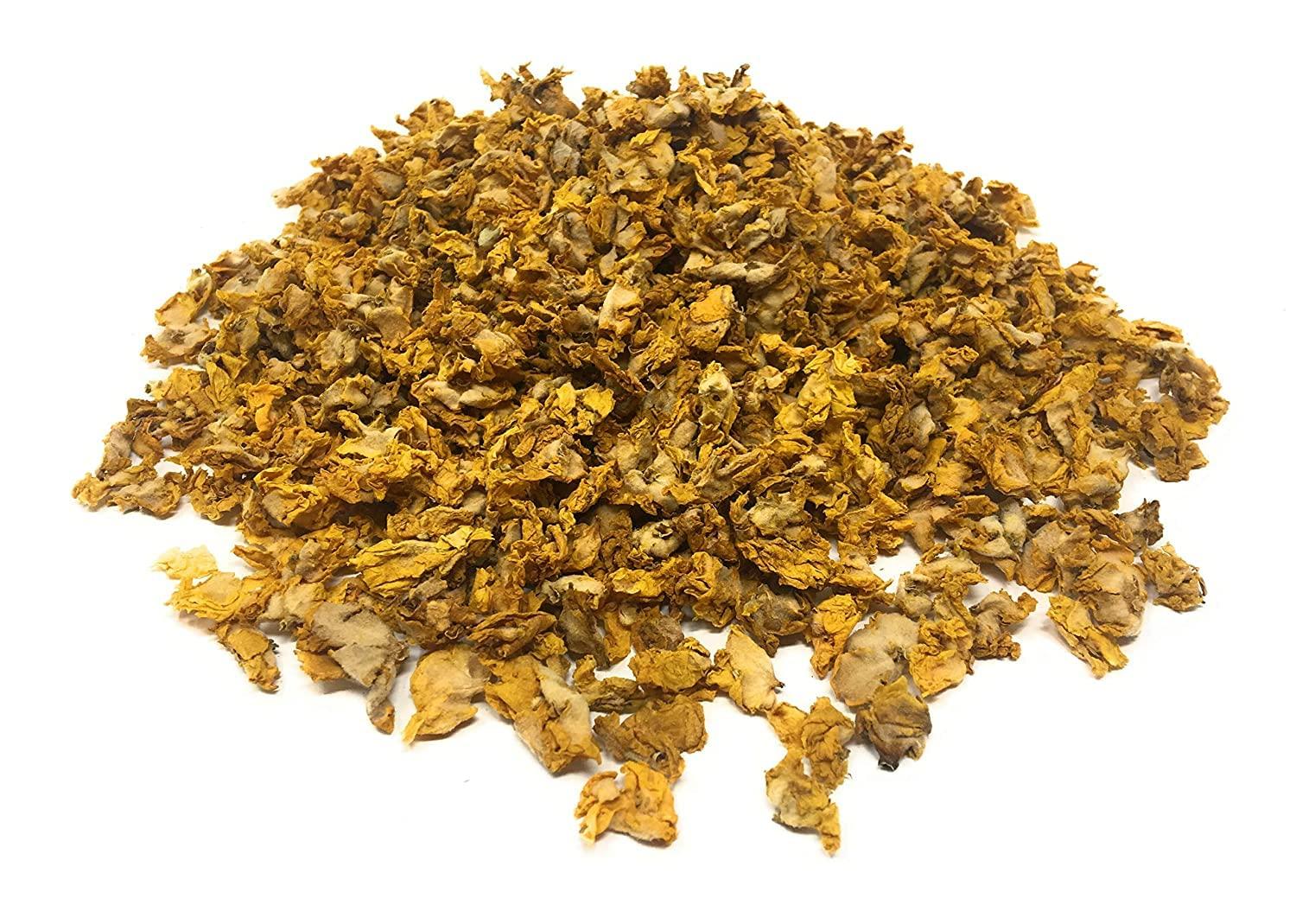 Naturegrail 100% Dried Mullein Flowers (Verbascum thapsus) | Net Weight: 0.52oz / 15g | Soothing, slightly sweet tea with many benefits - Used for edible flower decorations on salads / toppings