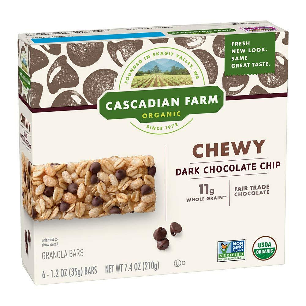 Cascadian Farm Cascadian Farm Organic Chocolate Chip Chewy Granola Bars, 6 Bars, 7.4 oz