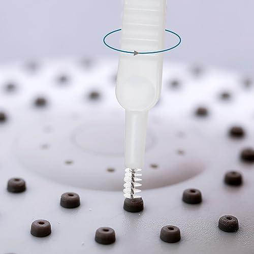 LIEUDAGE Shower Head Cleaner Brushes, Shower Head Cleaner Pins Calcium Build Up Clog Clean Needle Picks Shower Cleaning Brush Shower Head Cleaner Tool Brush for Small Holes Gaps Grooves Spray Nozzles etc
